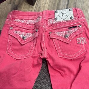 Miss Me Pink Embellished Jeans